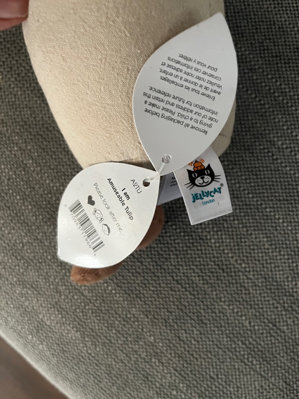 Jellycat amuseable tulip (retired) Character with Tag - Picture 3 of 7